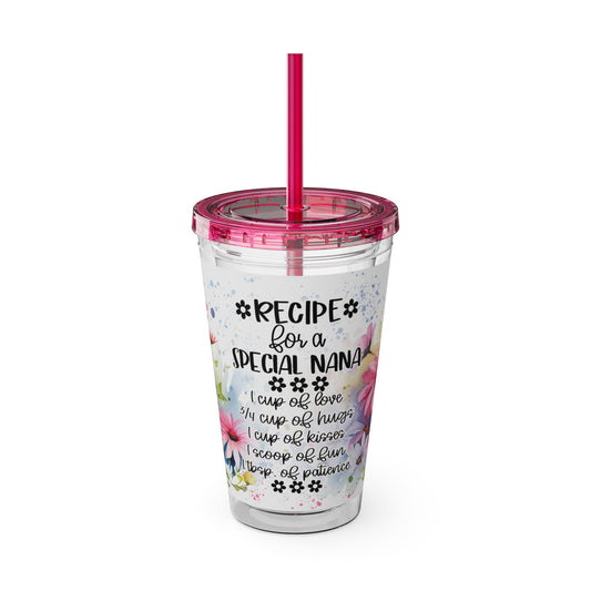 Nana Sunsplash Tumbler with Straw, 16oz