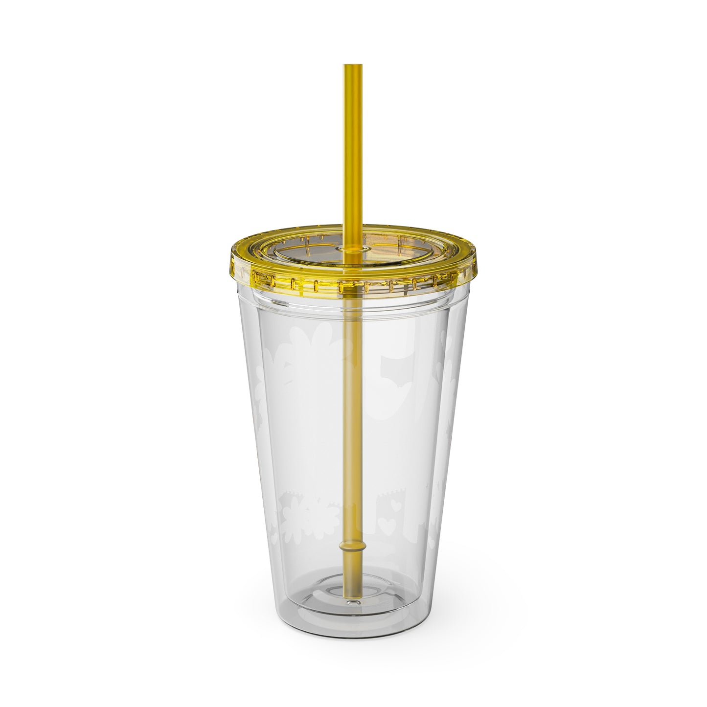 Happy Girl Sunsplash Tumbler with Straw, 16oz
