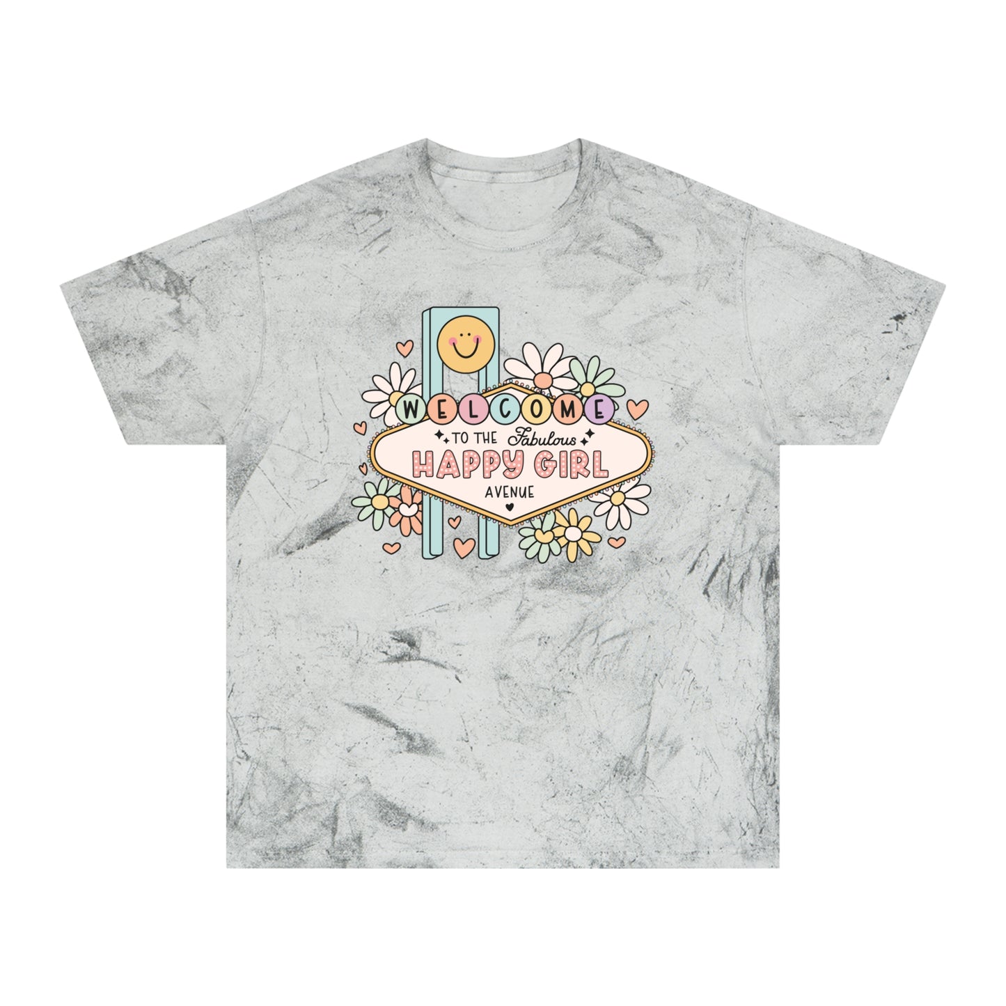 Happy Girl Unisex Color Blast T-Shirt