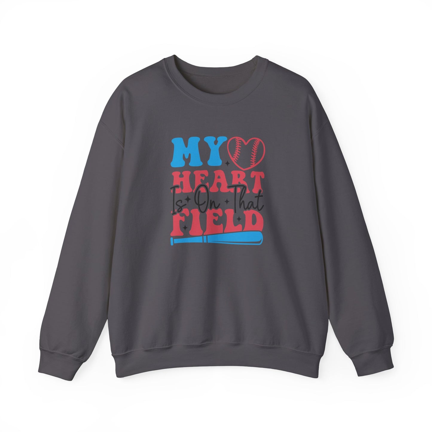 Heart is on that Field Unisex Heavy Blend™ Crewneck Sweatshirt