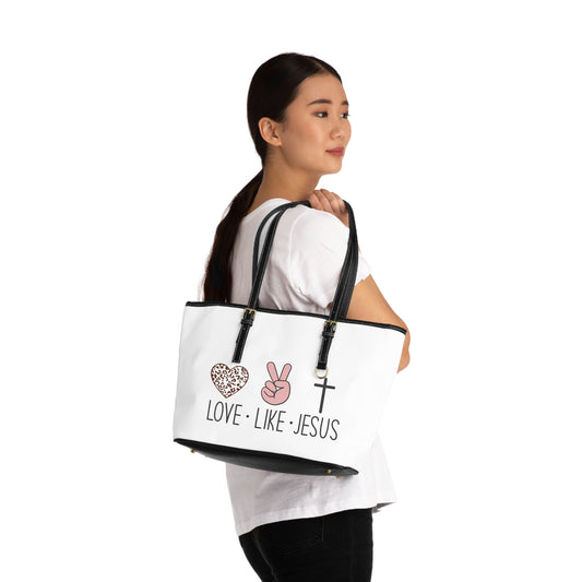 Love Like Jesus PU Leather Shoulder Bag