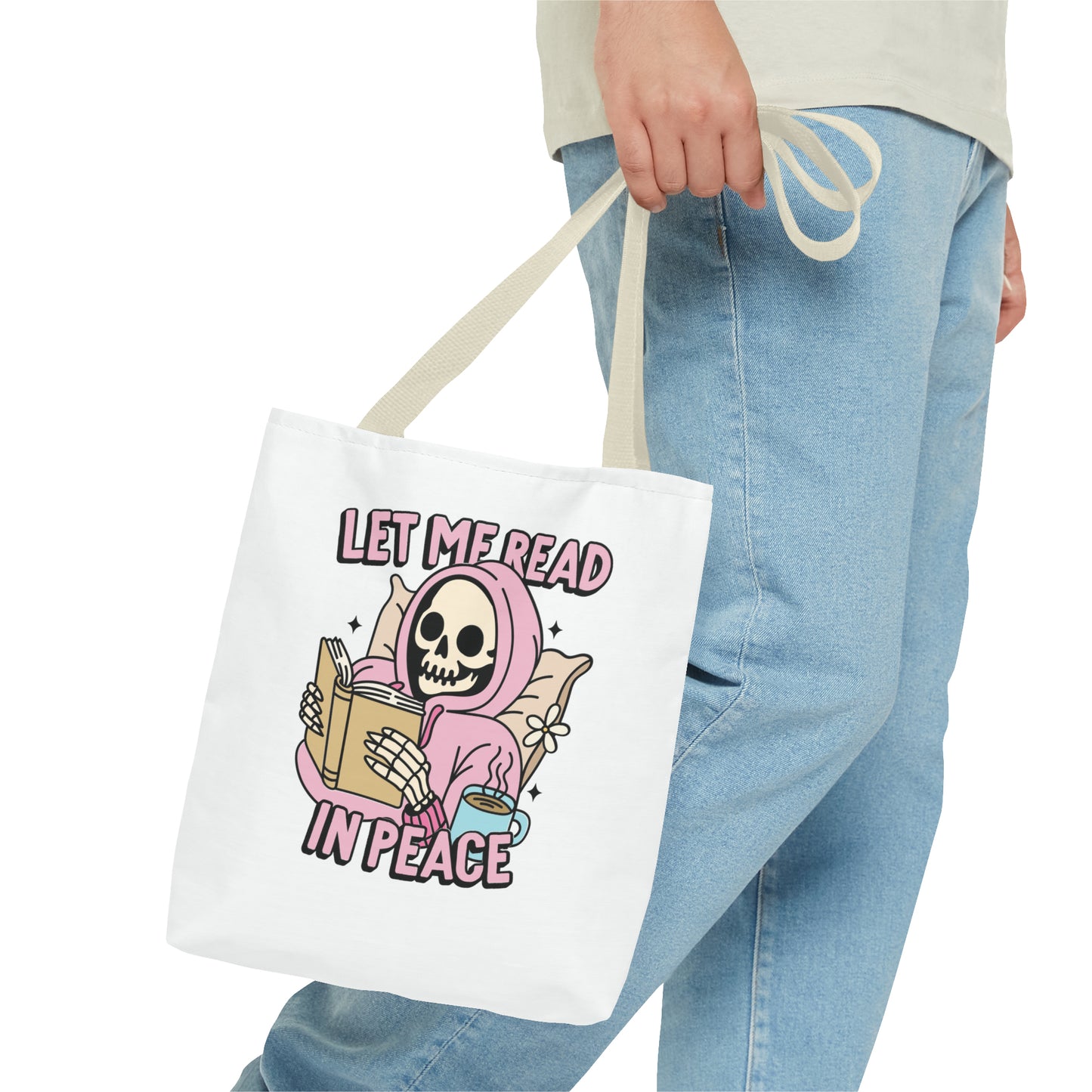 Let Me Read Tote Bag (AOP)