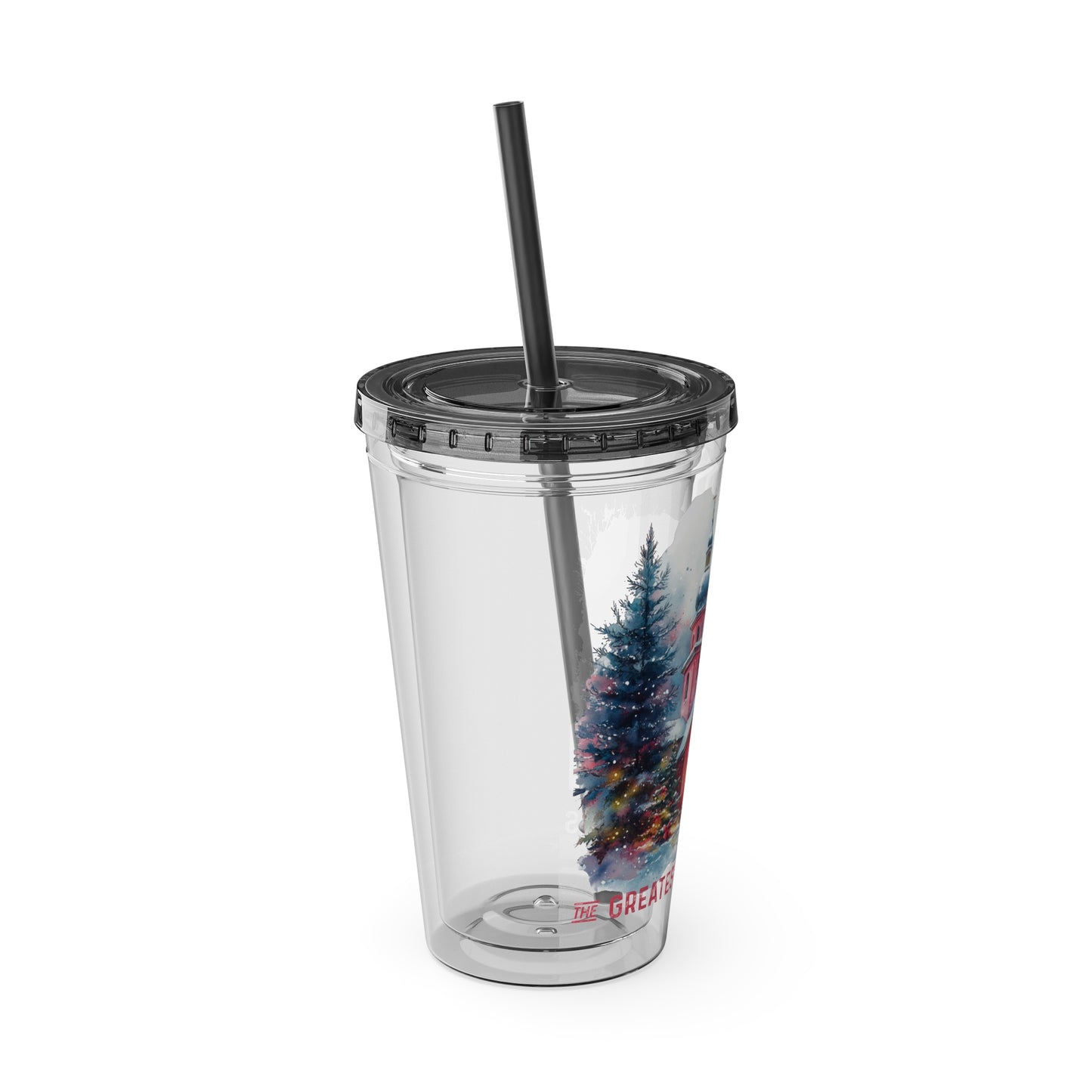 The Greatest Gift Sunsplash Tumbler with Straw, 16oz