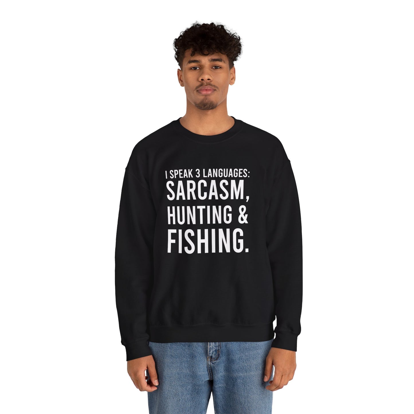 3 languages Unisex Heavy Blend™ Crewneck Sweatshirt
