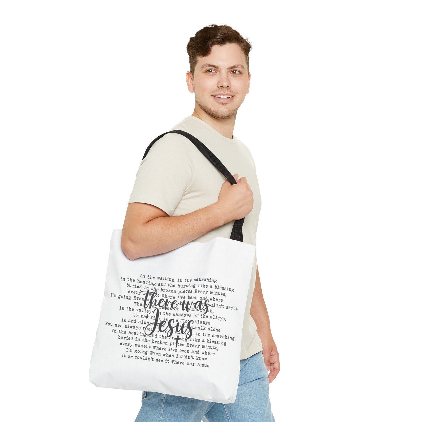 There was Jesus Tote Bag (AOP)