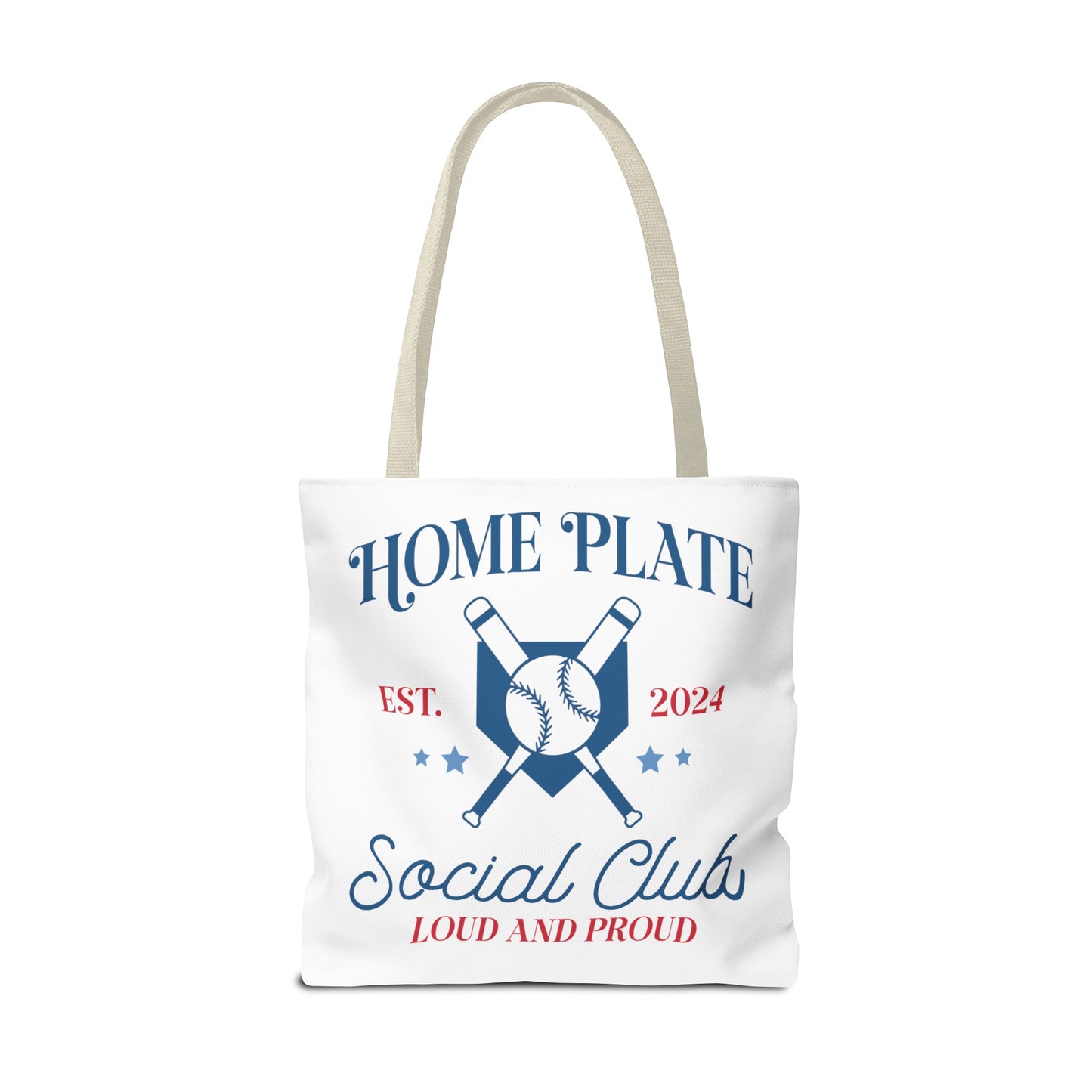 Home Plate Social Club Tote Bag (AOP)