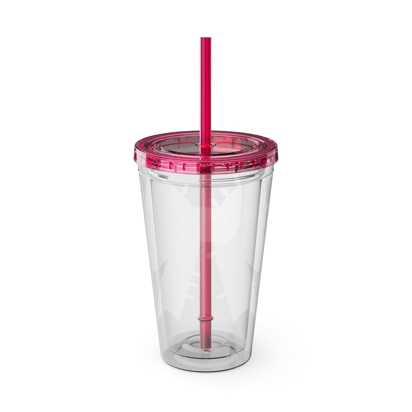 Pink Christmas  Sunsplash Tumbler with Straw, 16oz