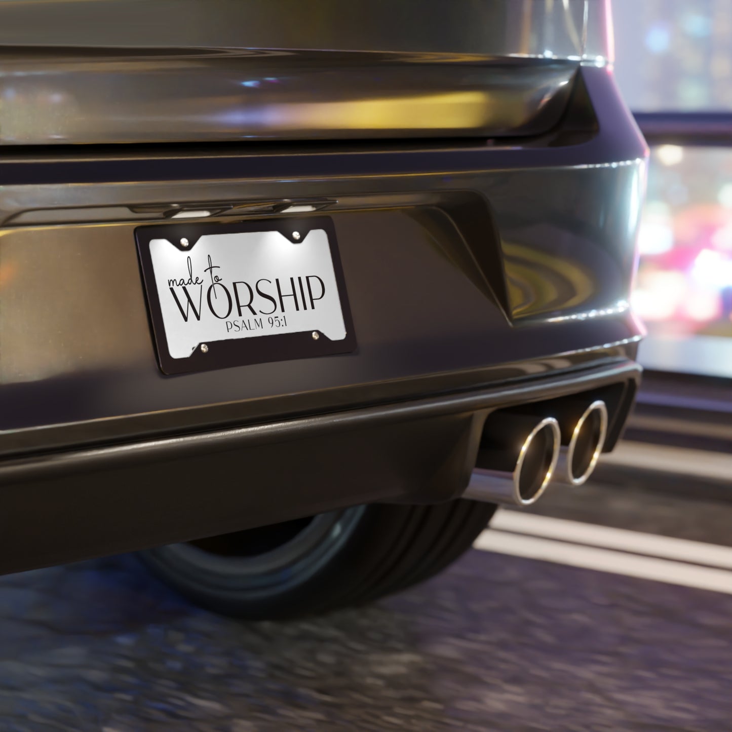 Made to Worship Vanity Plate