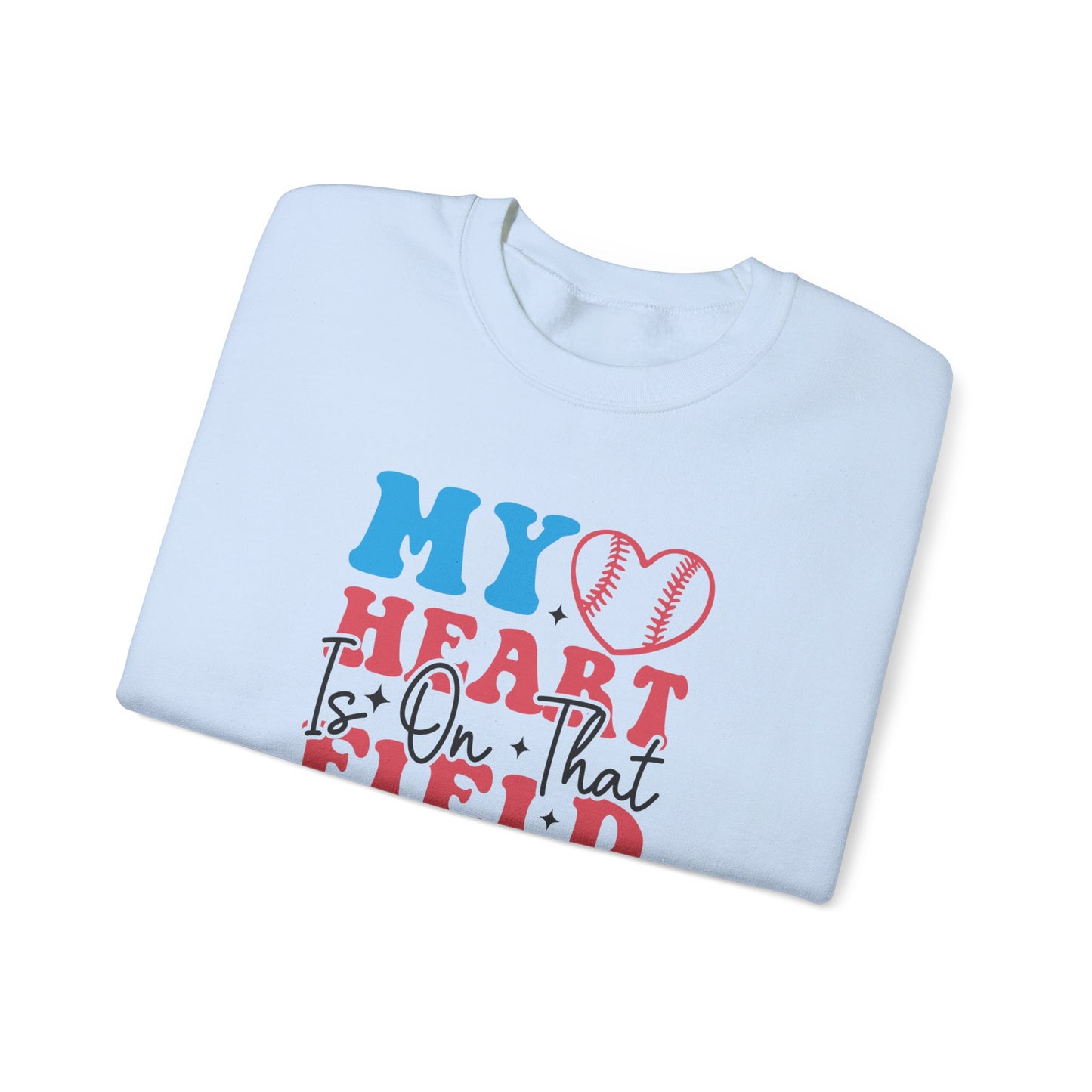 Heart is on that Field Unisex Heavy Blend™ Crewneck Sweatshirt