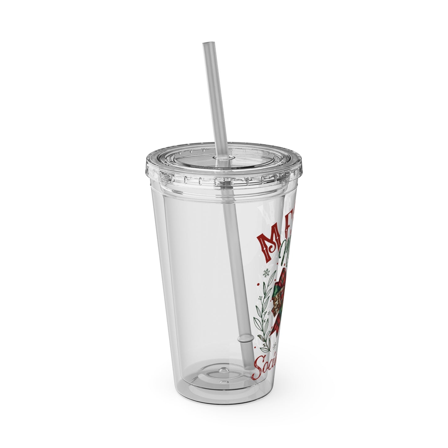 Merry Mama Sunsplash Tumbler with Straw, 16oz
