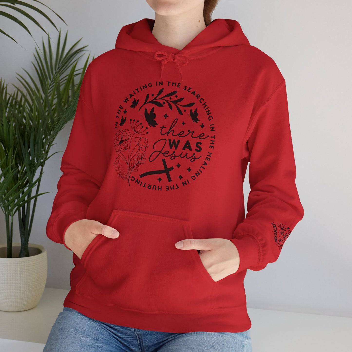 There was Jesus Unisex Heavy Blend™ Hooded Sweatshirt