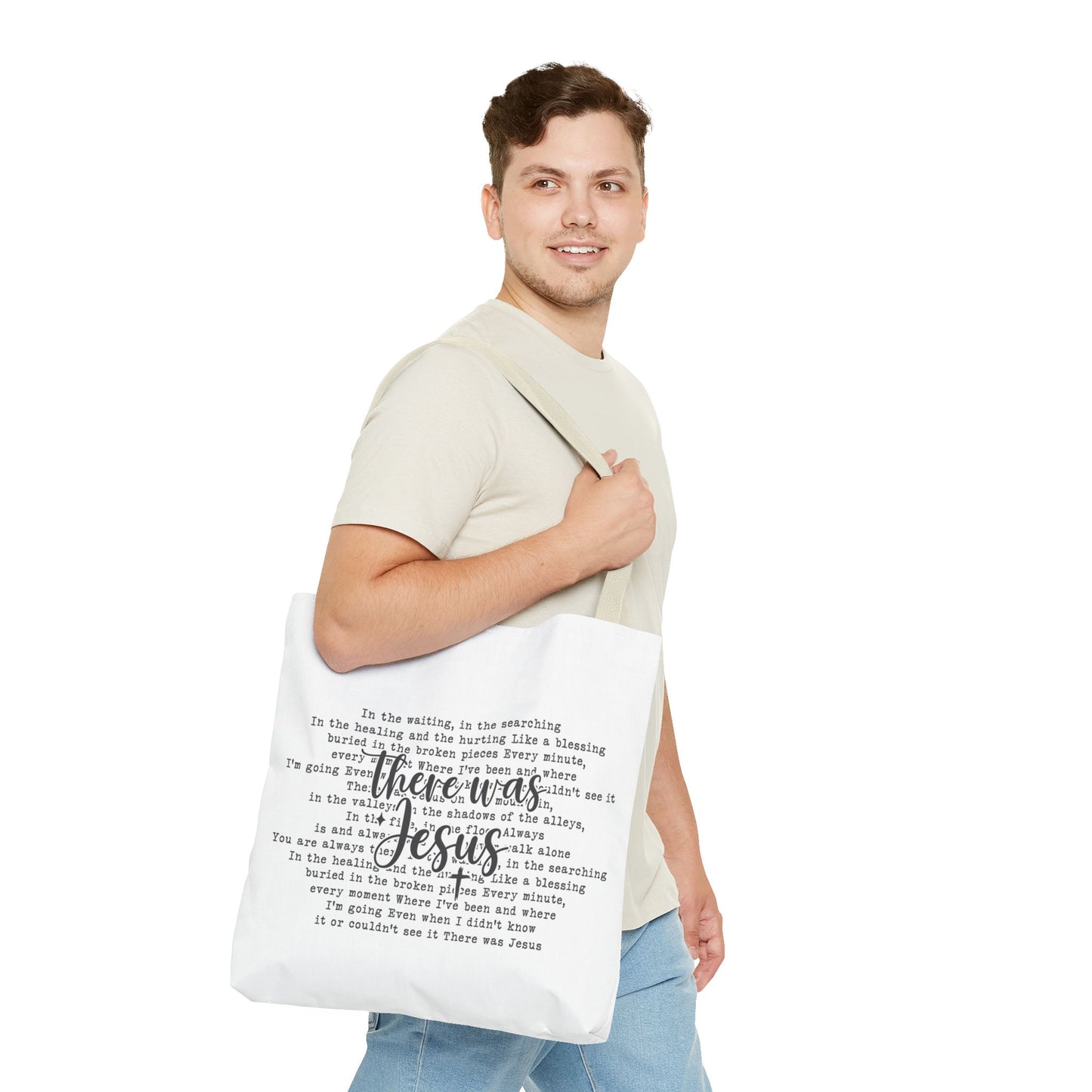 There was Jesus Tote Bag (AOP)