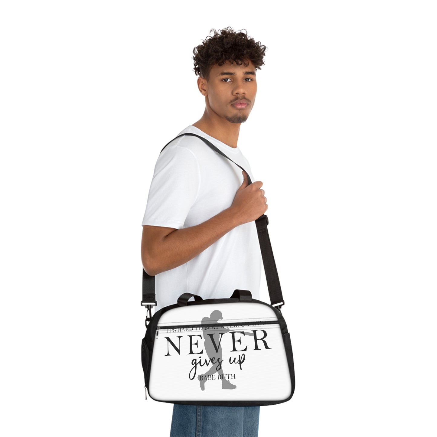 Never Give Up Fitness Handbag