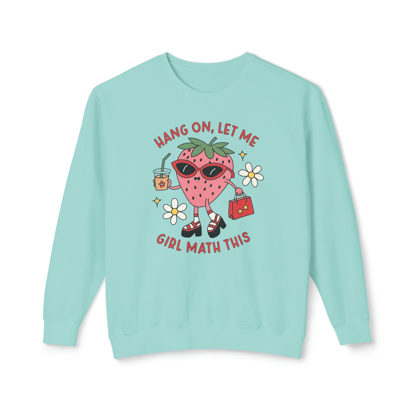 Girl Math Unisex Lightweight Crewneck Sweatshirt