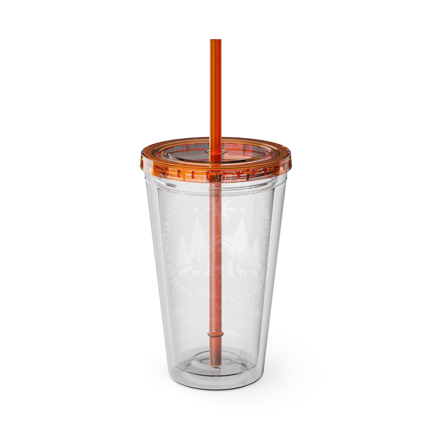 Matthew Sunsplash Tumbler with Straw, 16oz