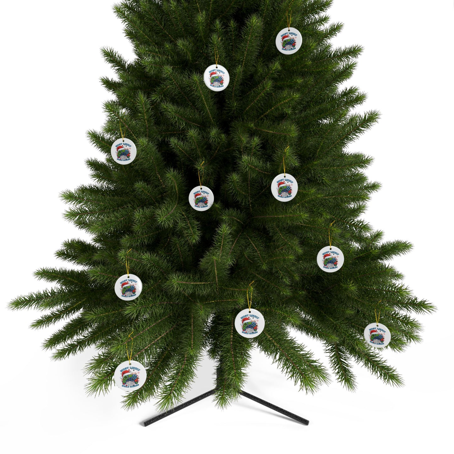 Funny Gamer Ceramic Ornaments - Most Likely to Miss Xmas While Gaming - Perfect Holiday Decor, Gift for Gamers, Christmas Tree [...]