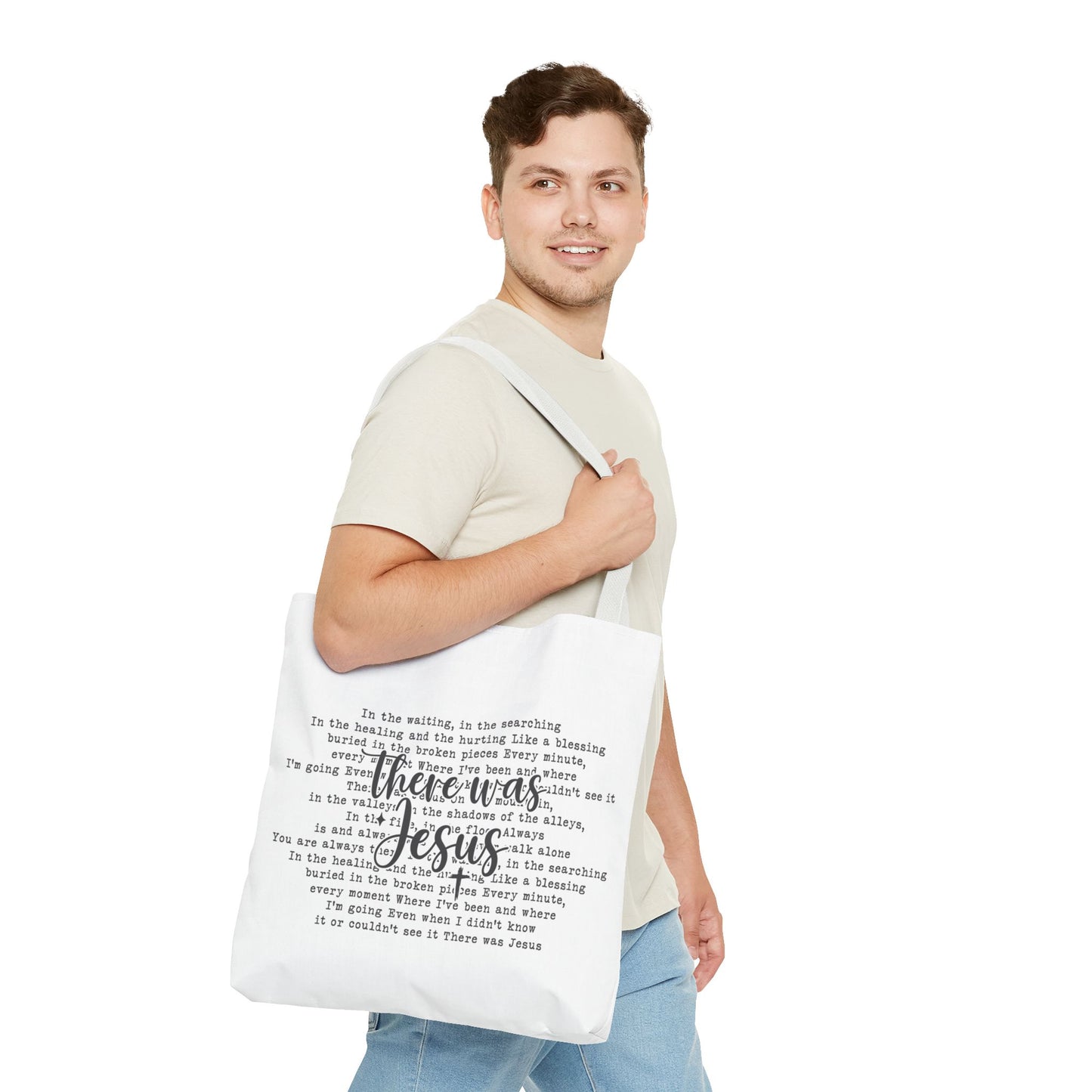 There was Jesus Tote Bag (AOP)