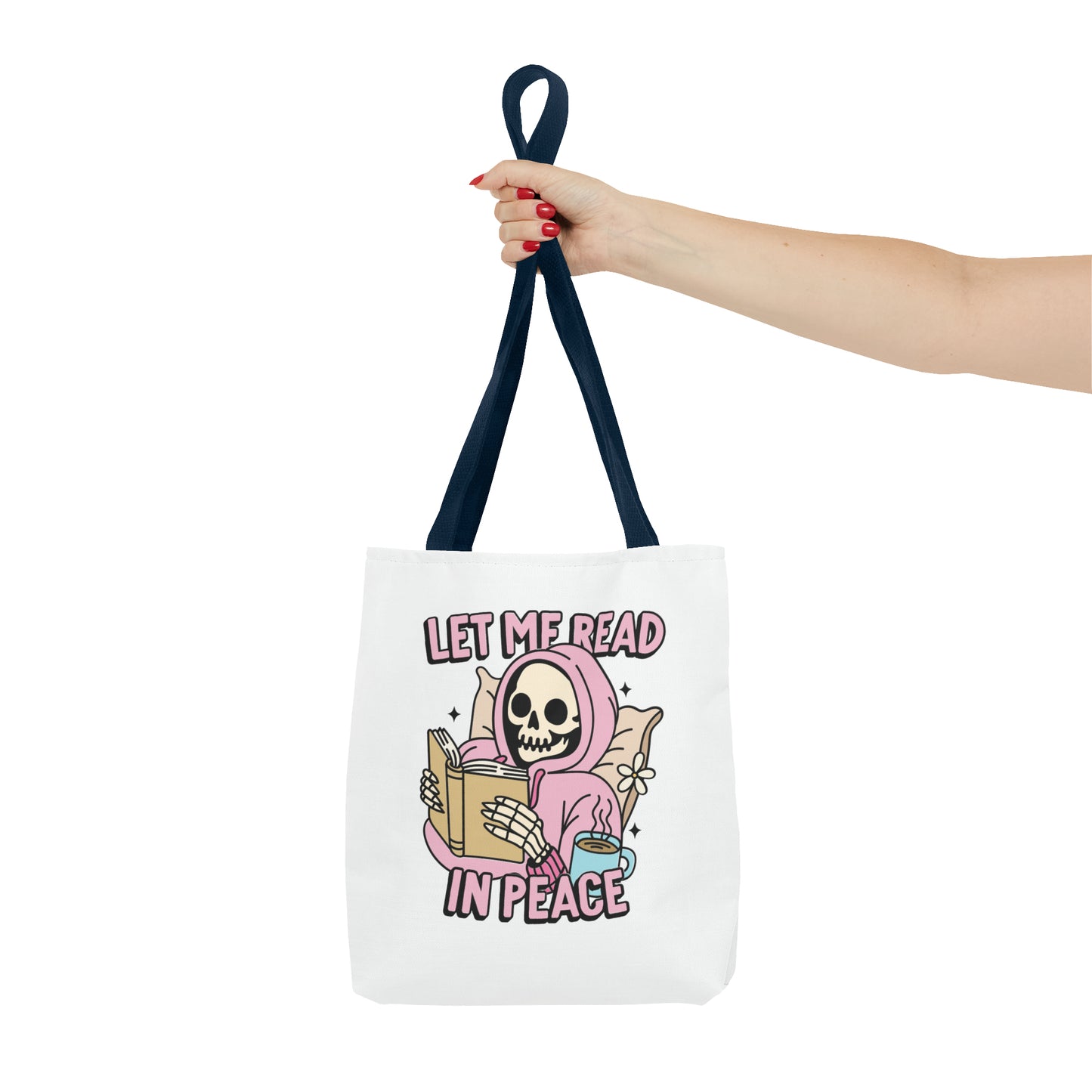Let Me Read Tote Bag (AOP)