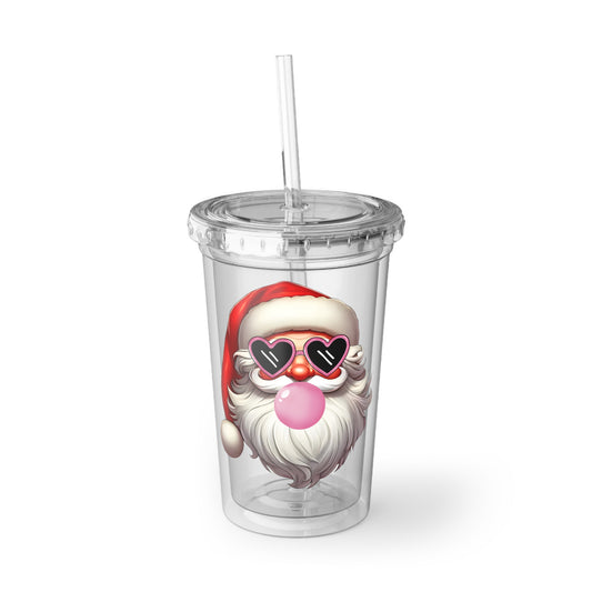 Bubble Santa Acrylic Cup