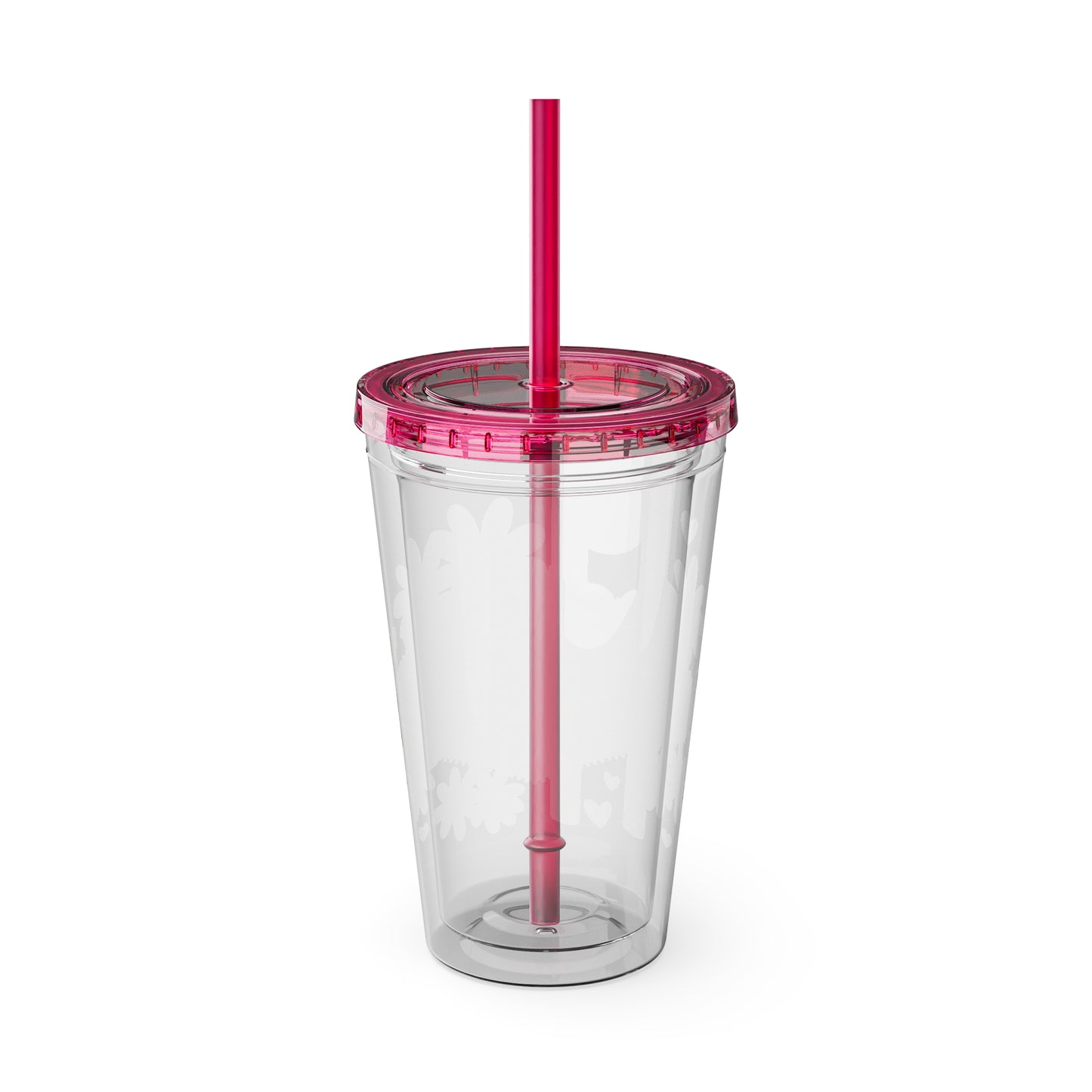 Happy Girl Sunsplash Tumbler with Straw, 16oz