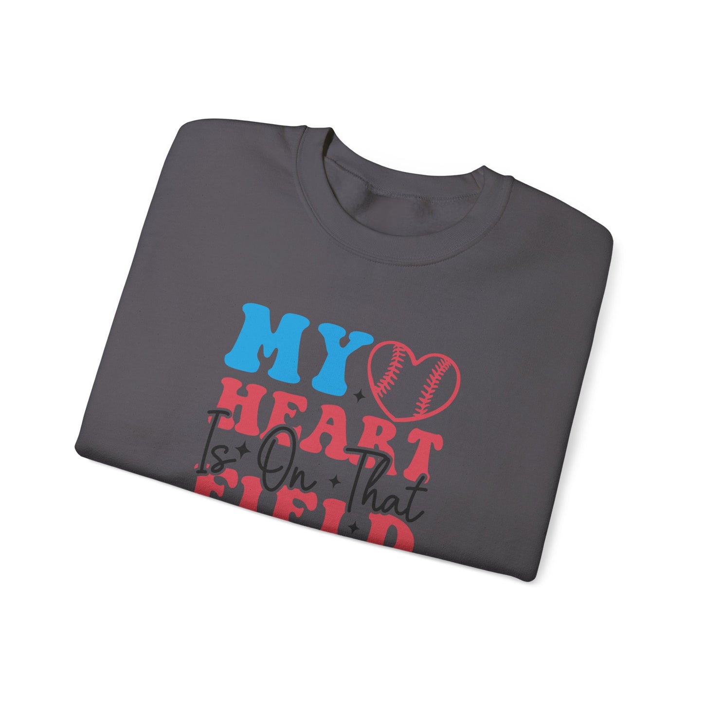 Heart is on that Field Unisex Heavy Blend™ Crewneck Sweatshirt