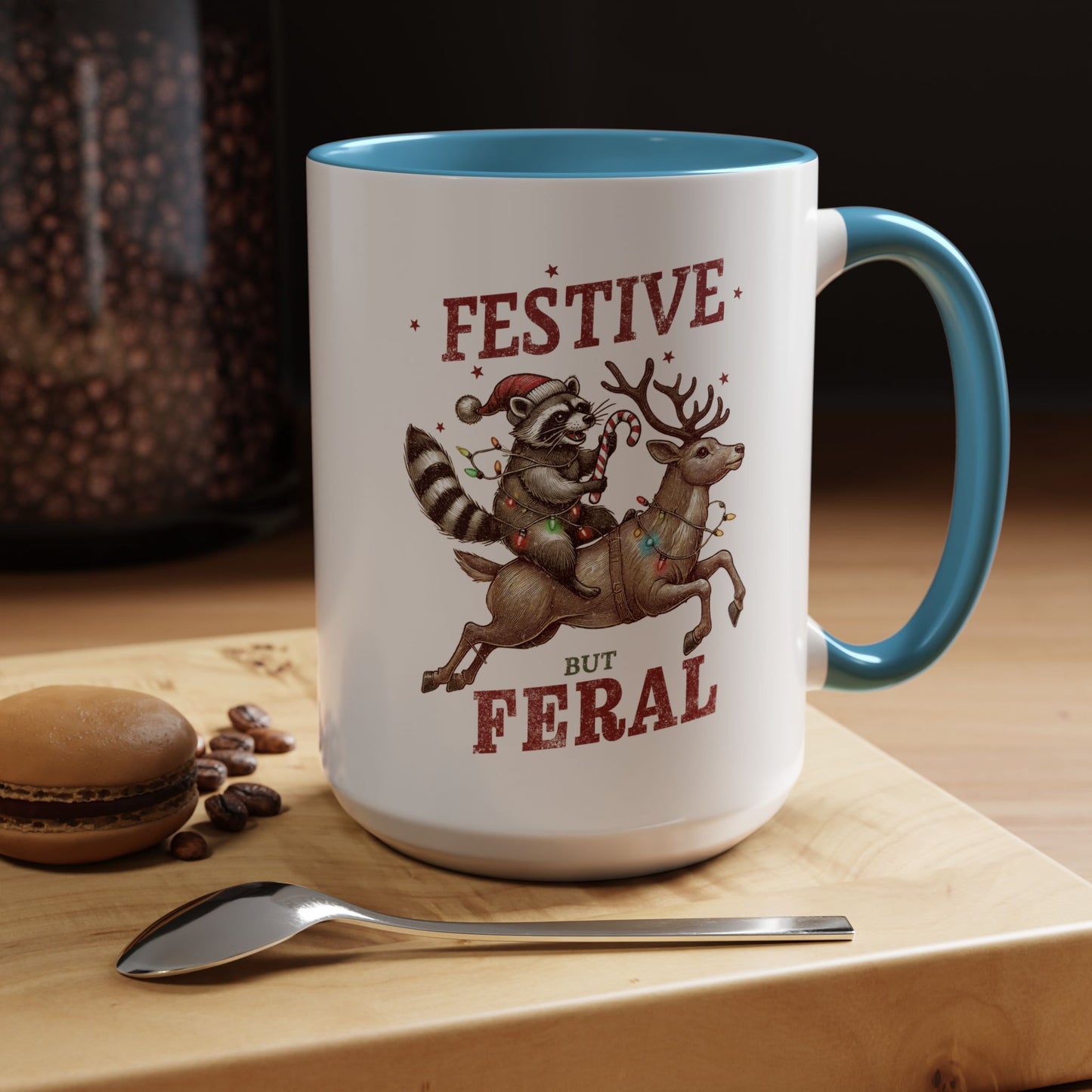 Festive but Feral Accent Coffee Mug (11, 15oz)