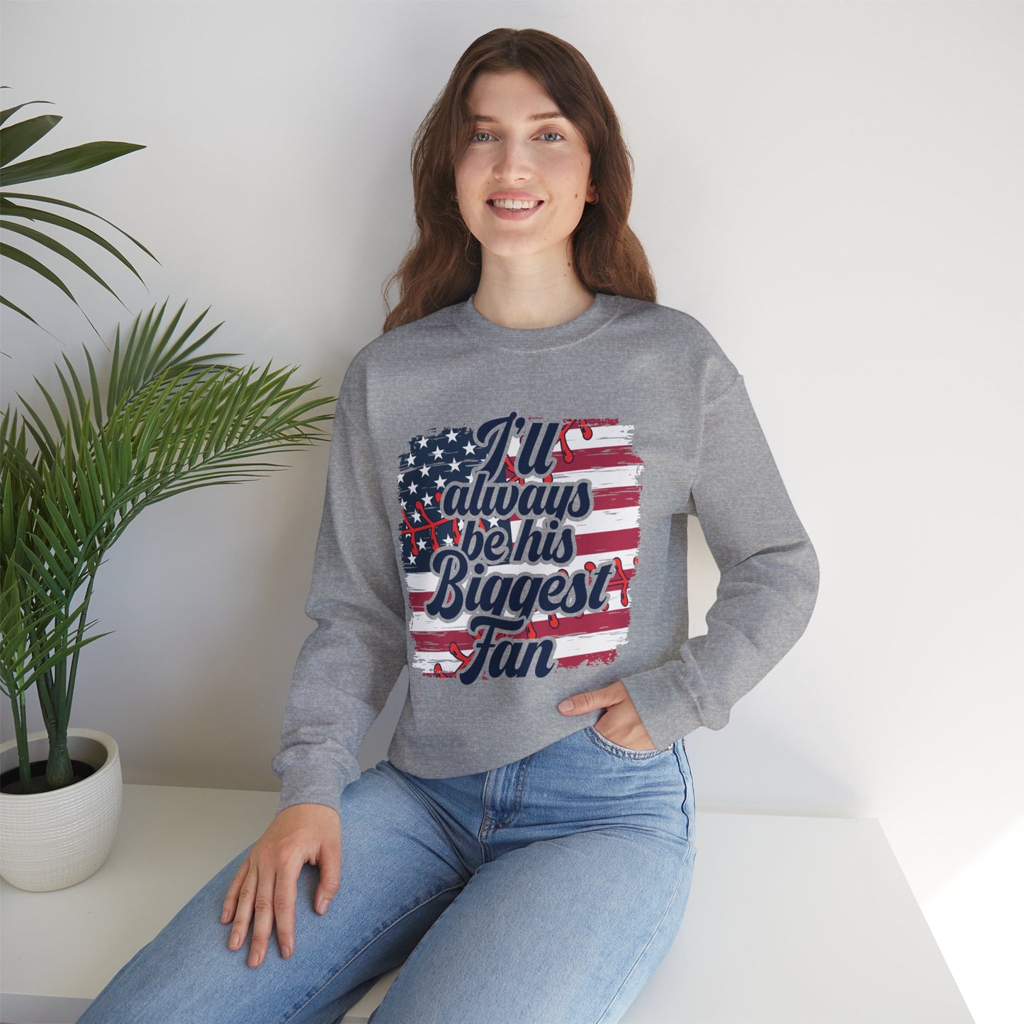 Biggest Fan Unisex Heavy Blend™ Crewneck Sweatshirt