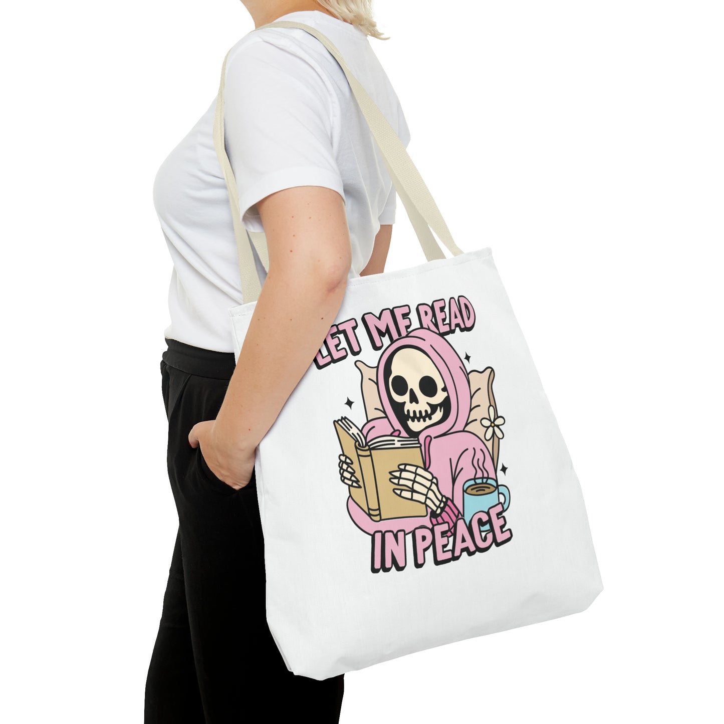 Let Me Read Tote Bag (AOP)