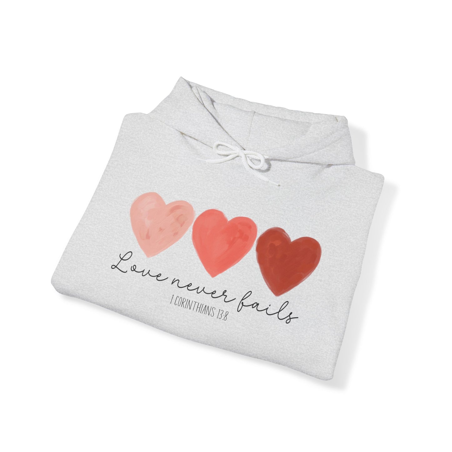 Love Never Fails Unisex Heavy Blend™ Hooded Sweatshirt