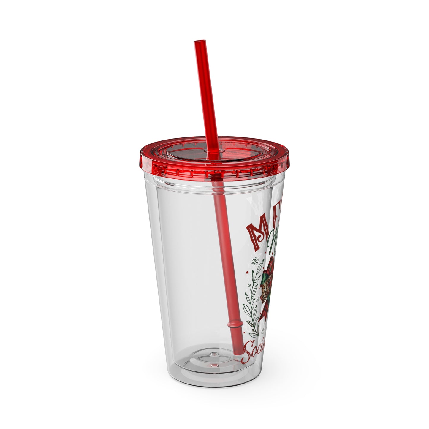 Merry Mama Sunsplash Tumbler with Straw, 16oz