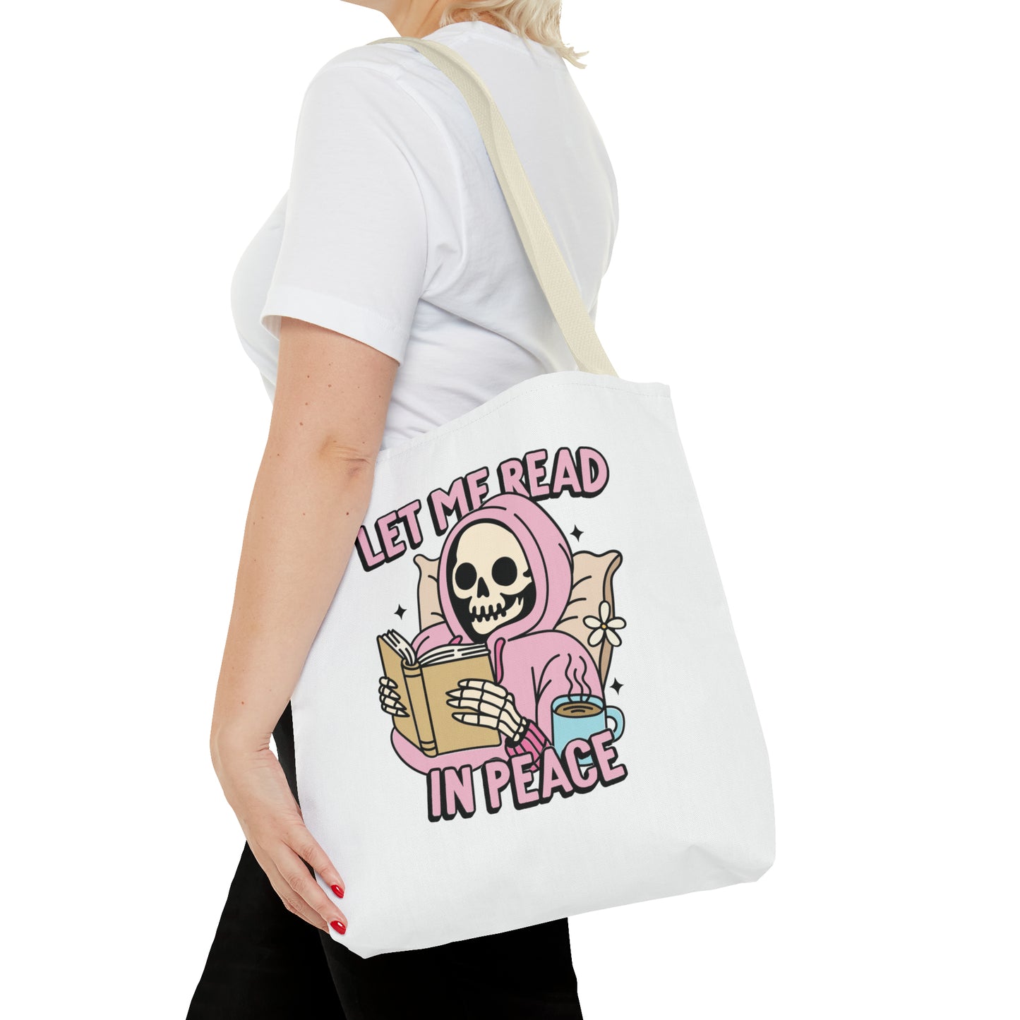 Let Me Read Tote Bag (AOP)