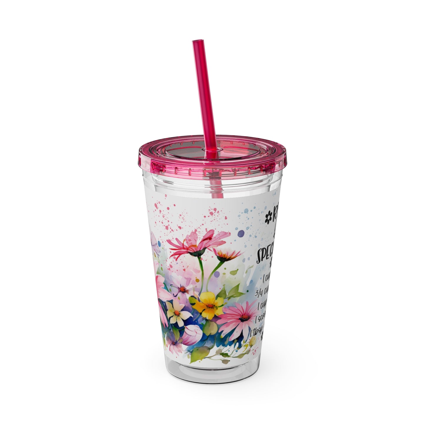 Nana Sunsplash Tumbler with Straw, 16oz