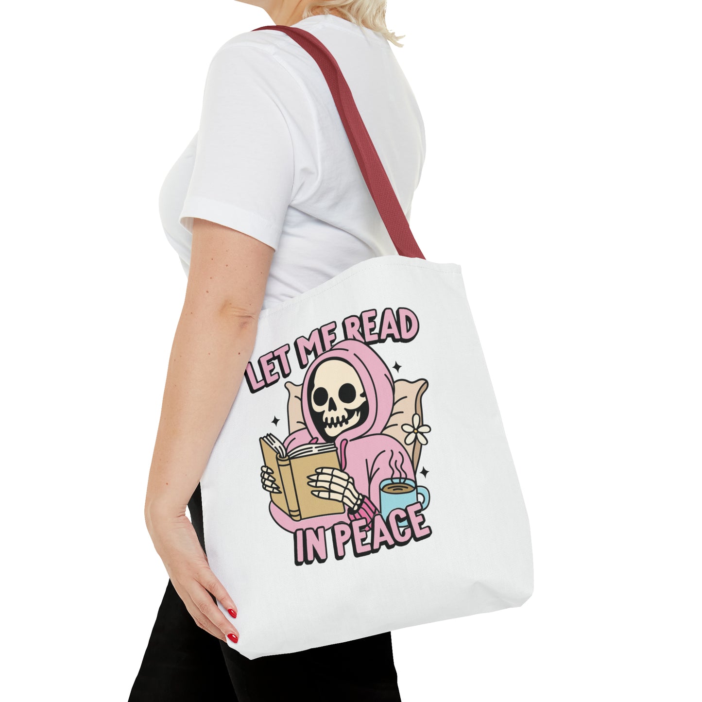 Let Me Read Tote Bag (AOP)
