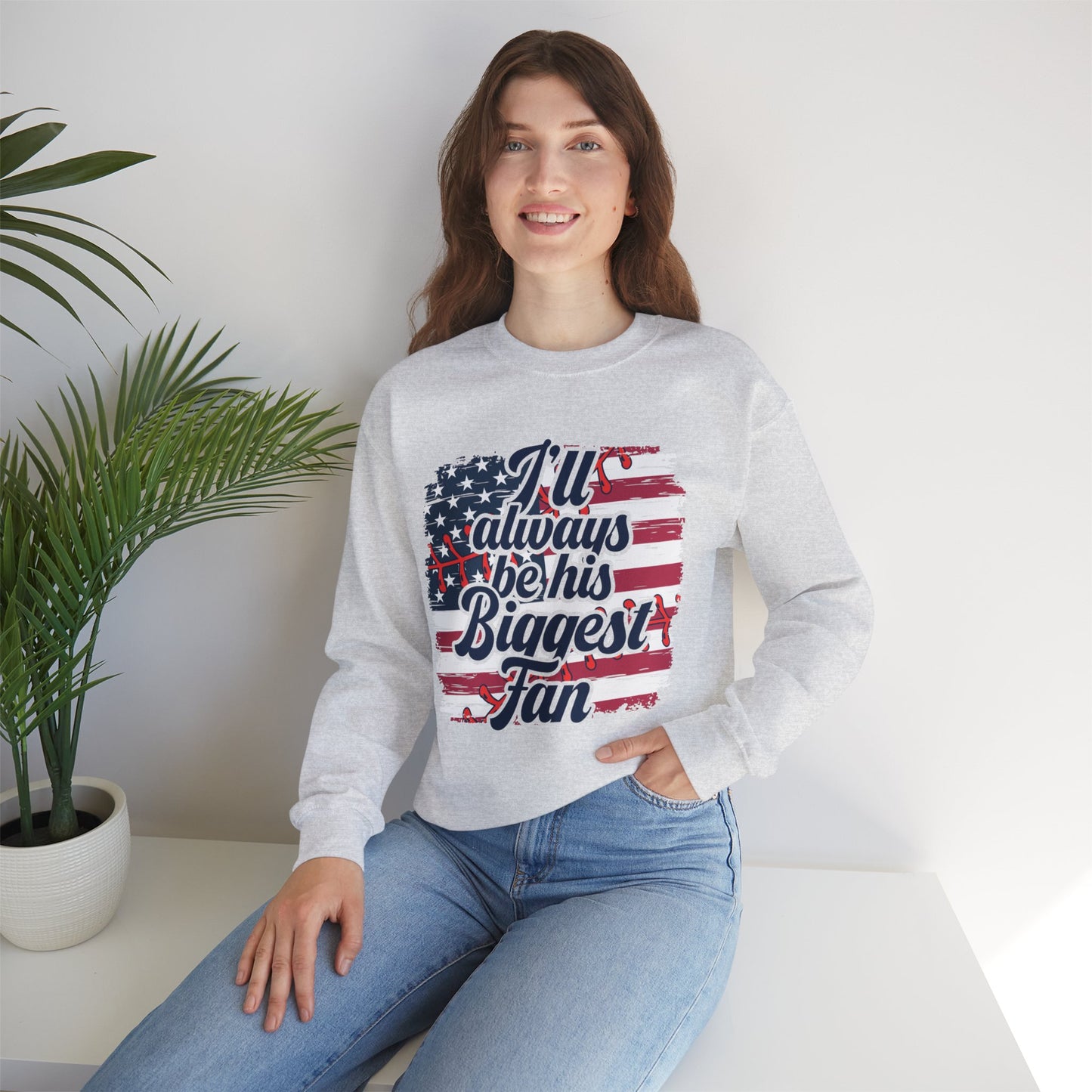 Biggest Fan Unisex Heavy Blend™ Crewneck Sweatshirt