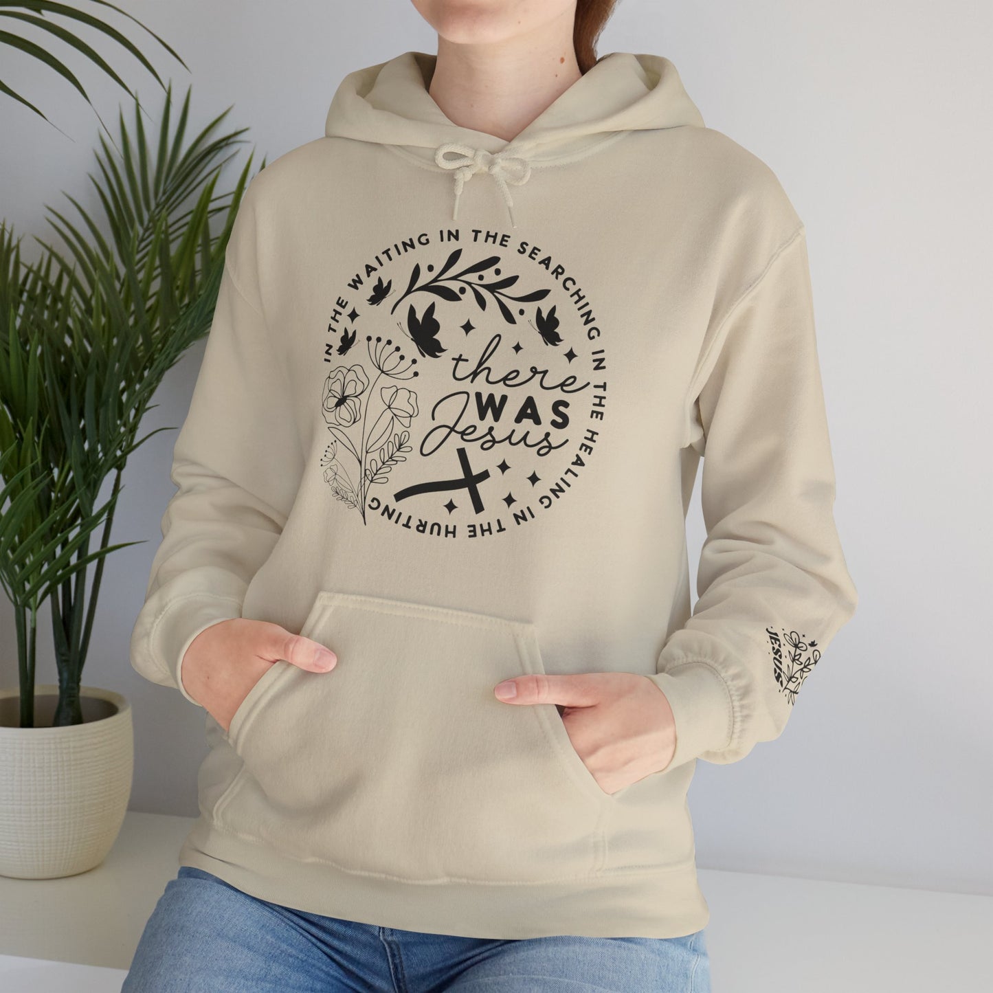 There was Jesus Unisex Heavy Blend™ Hooded Sweatshirt