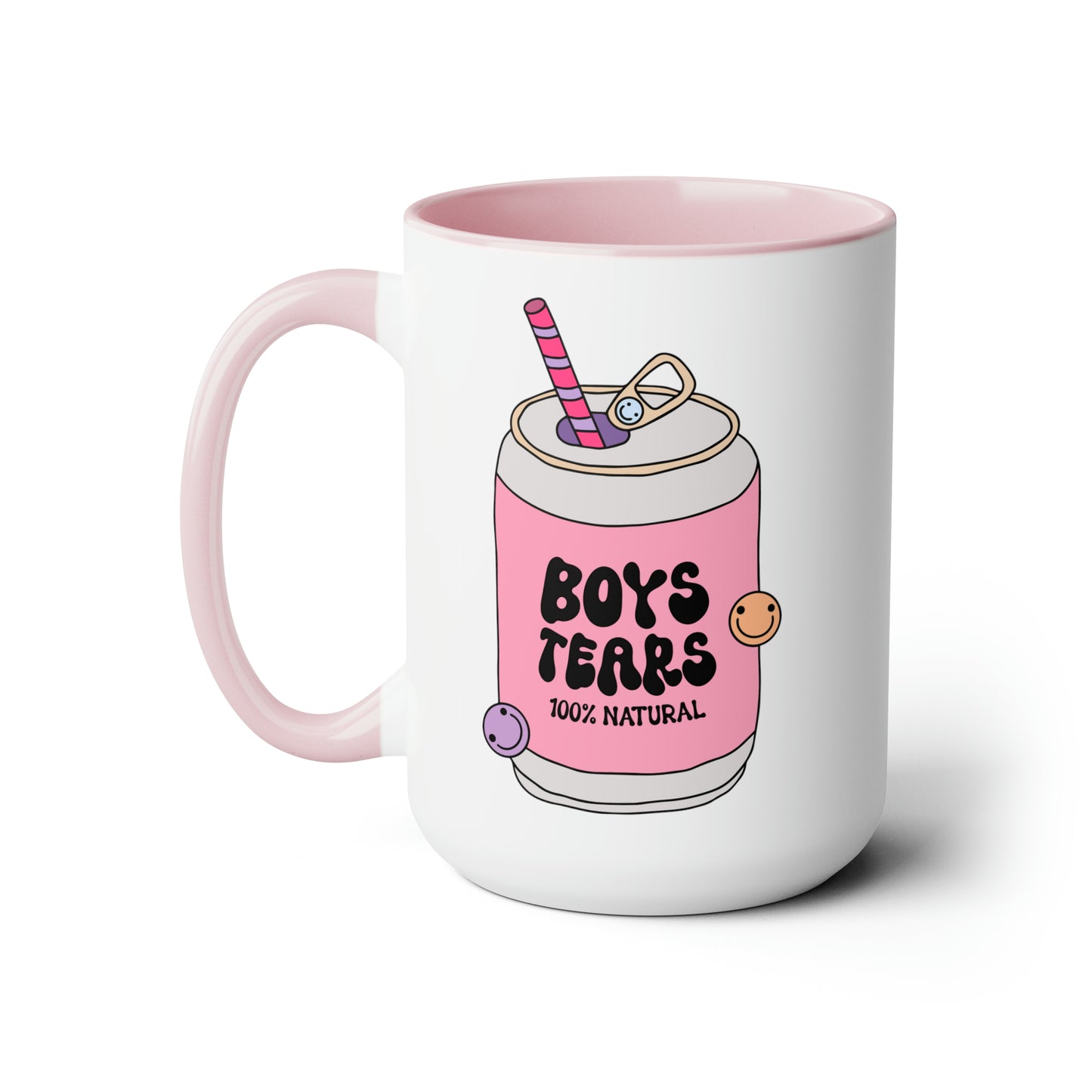 Boys Tears Two-Tone Coffee Mugs, 15oz