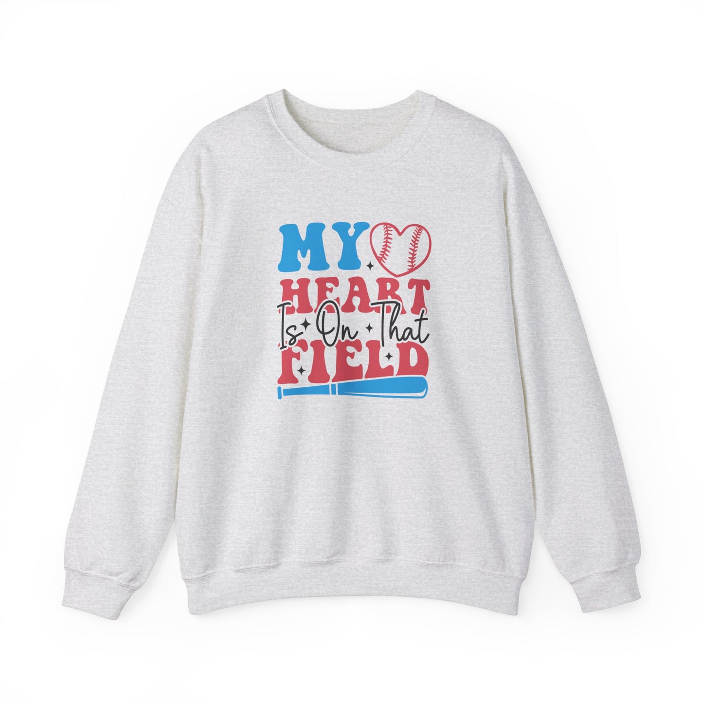 Heart is on that Field Unisex Heavy Blend™ Crewneck Sweatshirt