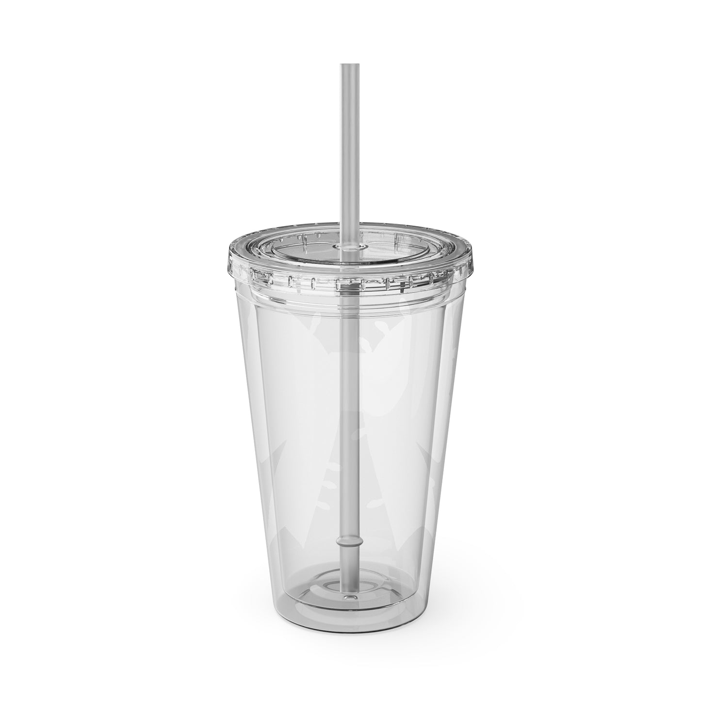 Pink Christmas  Sunsplash Tumbler with Straw, 16oz
