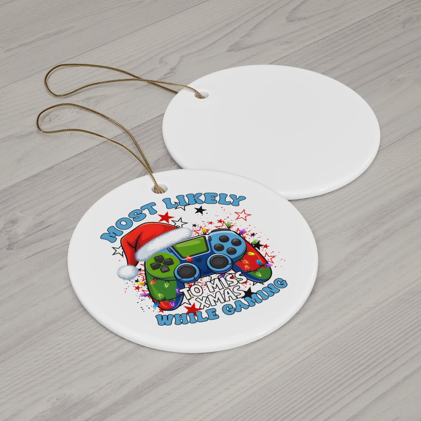 Video Game Ceramic Ornament, Gamer Holiday Decor, Christmas Tree Decoration, Fun Gift for Gaming Enthusiasts, Unique Xmas Ornament, [...]