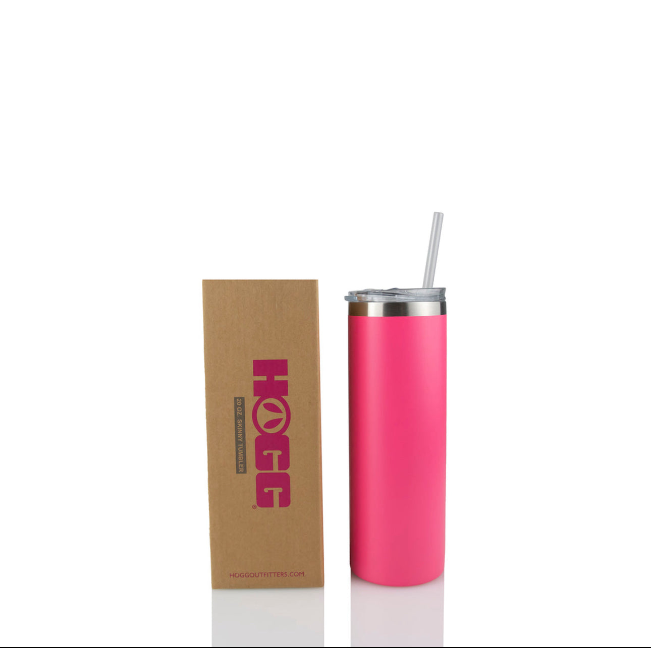 MIXED 20oz POWDER COATED SKINNY TUMBLERS - 1 OF EACH COLOR - 5 TOTAL