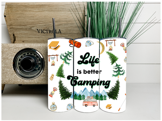 Life is Better Camping Tumbler